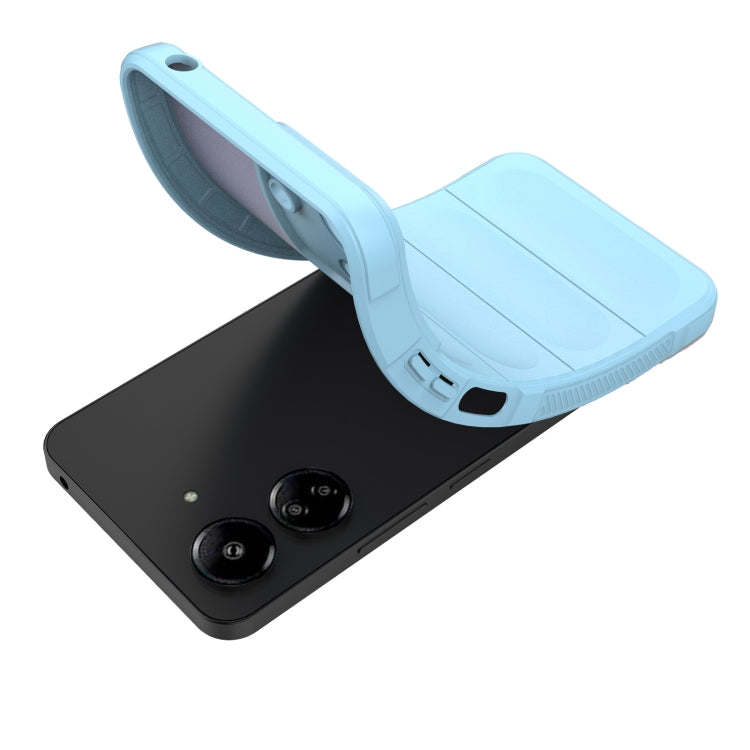 For Xiaomi Redmi 13C 4G Global Magic Shield TPU + Flannel Phone Case(Dark Green) - 13C Cases by PMC TechLife | Online Shopping South Africa | PMC TechLife | Buy Now Pay Later Mobicred