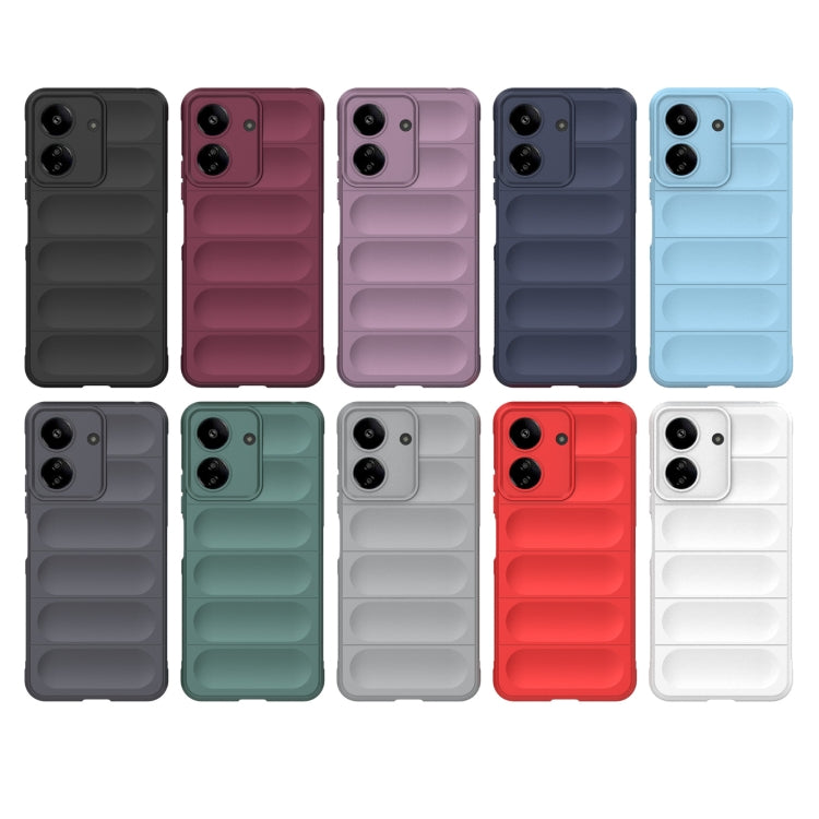 For Xiaomi Redmi 13C 4G Global Magic Shield TPU + Flannel Phone Case(Purple) - 13C Cases by PMC TechLife | Online Shopping South Africa | PMC TechLife | Buy Now Pay Later Mobicred