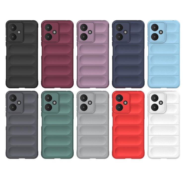 For Xiaomi Redmi 13C 5G Magic Shield TPU + Flannel Phone Case(Purple) - 13C Cases by PMC TechLife | Online Shopping South Africa | PMC TechLife | Buy Now Pay Later Mobicred