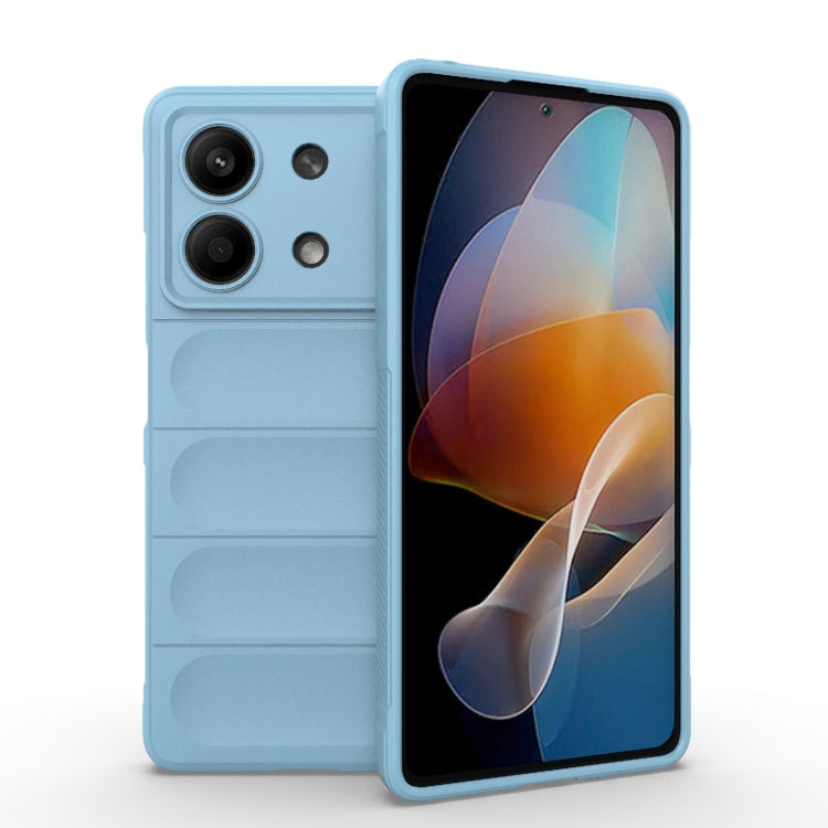 For Xiaomi Redmi Note 13R Pro 5G Magic Shield TPU + Flannel Phone Case(Light Blue) - Xiaomi Cases by PMC Jewellery | Online Shopping South Africa | PMC Jewellery | Buy Now Pay Later Mobicred