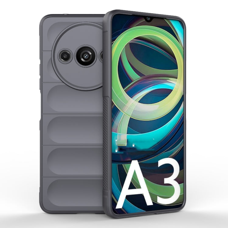 For Xiaomi Redmi A3 4G Global Magic Shield TPU + Flannel Phone Case(Dark Grey) - Xiaomi Cases by PMC TechLife | Online Shopping South Africa | PMC TechLife | Buy Now Pay Later Mobicred