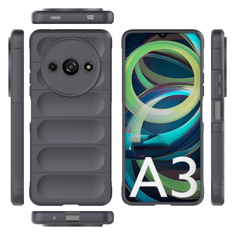 For Xiaomi Redmi A3 4G Global Magic Shield TPU + Flannel Phone Case(Dark Grey) - Xiaomi Cases by PMC TechLife | Online Shopping South Africa | PMC TechLife | Buy Now Pay Later Mobicred