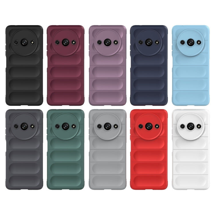 For Xiaomi Redmi A3 4G Global Magic Shield TPU + Flannel Phone Case(White) - Xiaomi Cases by PMC TechLife | Online Shopping South Africa | PMC TechLife | Buy Now Pay Later Mobicred