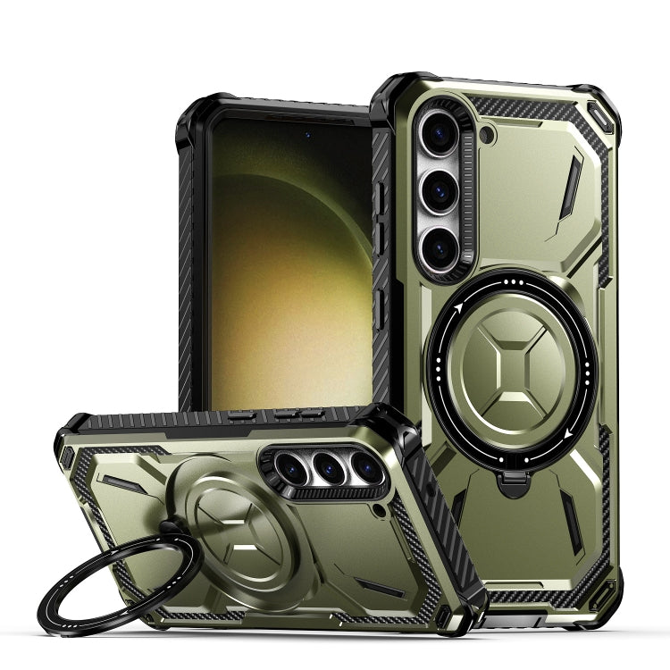 For Samsung Galaxy S24 5G Armor Series Holder Phone Case(Army Green) - Galaxy S24 5G Cases by PMC Jewellery | Online Shopping South Africa | PMC Jewellery