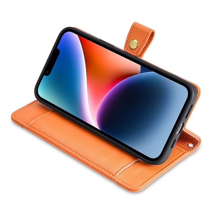 For OnePlus Ace 2 Pro Sheep Texture Cross-body Zipper Wallet Leather Phone Case(Orange) - OnePlus Cases by PMC TechLife | Online Shopping South Africa | PMC TechLife | Buy Now Pay Later Mobicred