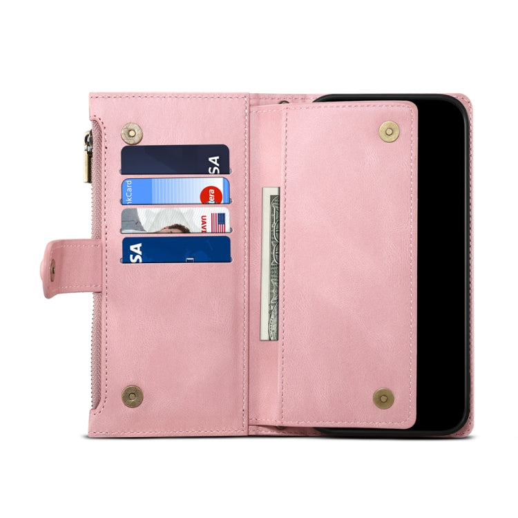 For Google Pixel 7a ESEBLE Retro Frosted RFID Flip Leather Phone Case(Rose Gold) - Google Cases by ESEBLE | Online Shopping South Africa | PMC TechLife | Buy Now Pay Later Mobicred