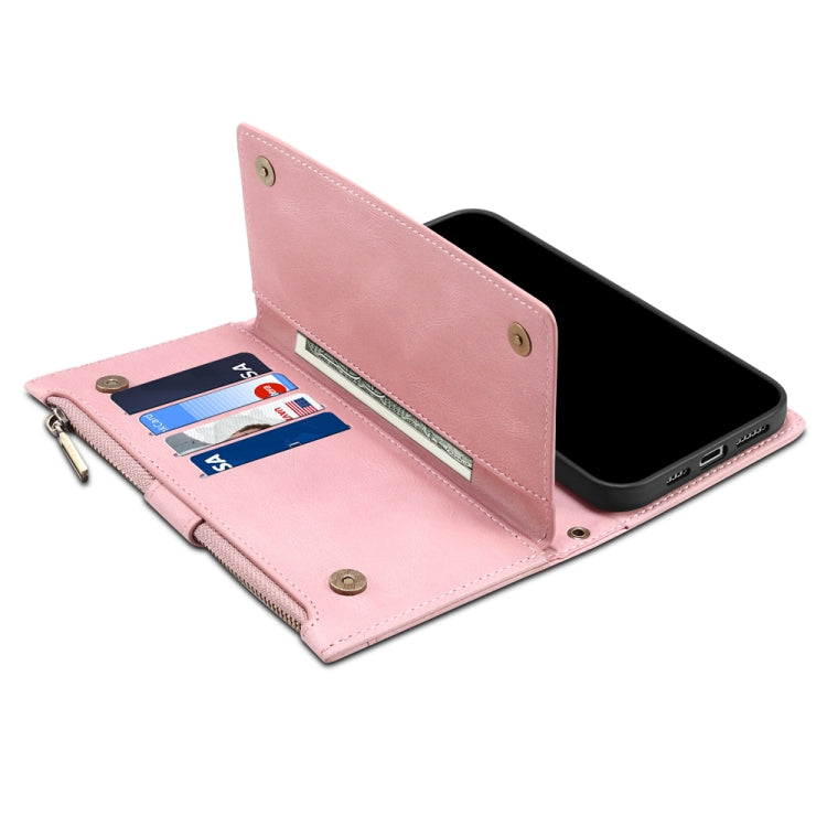 For Google Pixel 7a ESEBLE Retro Frosted RFID Flip Leather Phone Case(Rose Gold) - Google Cases by ESEBLE | Online Shopping South Africa | PMC TechLife | Buy Now Pay Later Mobicred