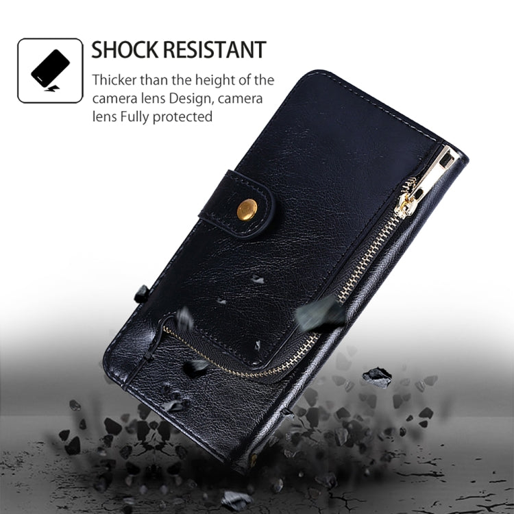 For vivo Y03 4G Zipper Bag Leather Phone Case(Black) - vivo Cases by PMC TechLife | Online Shopping South Africa | PMC TechLife | Buy Now Pay Later Mobicred