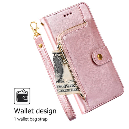 For Huawei Pura 70 Ultra 5G Zipper Bag Leather Phone Case(Rose Gold) - Huawei Cases by PMC Jewellery | Online Shopping South Africa | PMC Jewellery | Buy Now Pay Later Mobicred