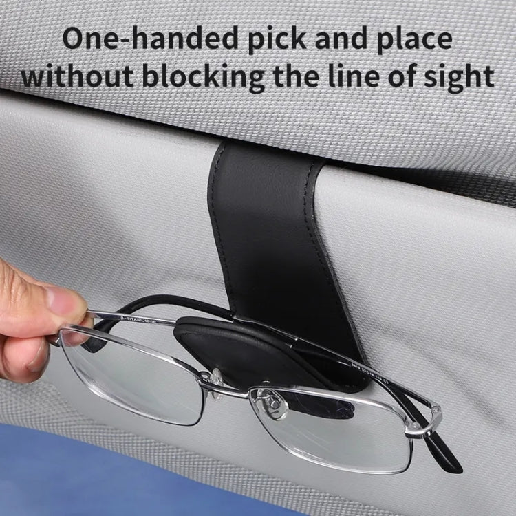 Car Sun Visor Glasses Holder Multifunctional Card Clip Storage Rack(Black) - Sunglasses & Glasses Clips by PMC TechLife | Online Shopping South Africa | PMC TechLife | Buy Now Pay Later Mobicred