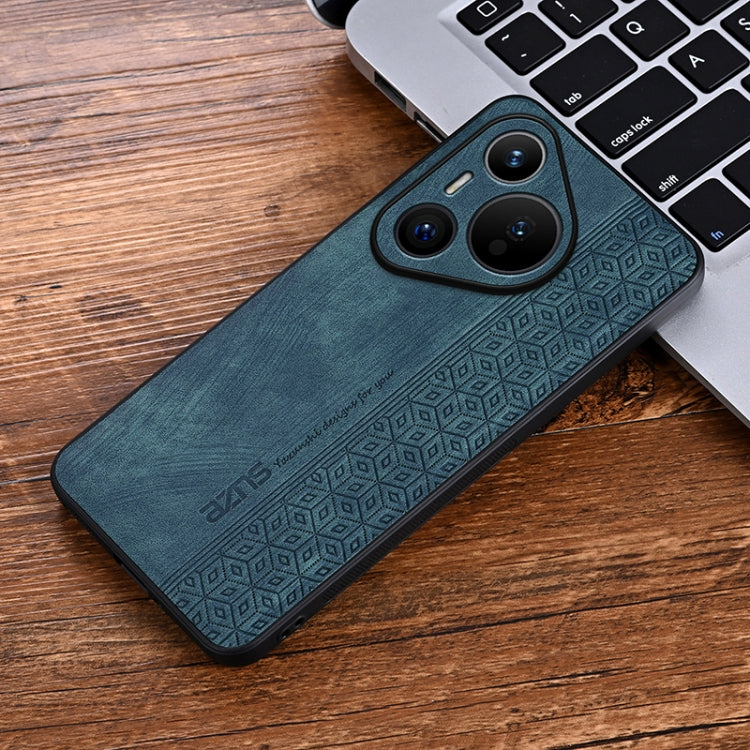 For Huawei Pura 70 AZNS 3D Embossed Skin Feel Phone Case(Dark Green) - Huawei Cases by AZNS | Online Shopping South Africa | PMC Jewellery | Buy Now Pay Later Mobicred