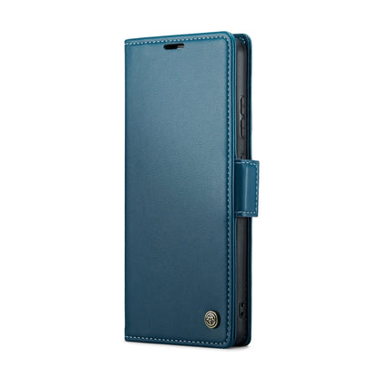 For Samsung Galaxy A51 4G/M40s CaseMe 023 Butterfly Buckle Litchi Texture RFID Anti-theft Leather Phone Case(Blue) - Galaxy Phone Cases by CaseMe | Online Shopping South Africa | PMC Jewellery | Buy Now Pay Later Mobicred