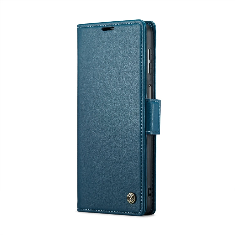 For Samsung Galaxy A24 4G CaseMe 023 Butterfly Buckle Litchi Texture RFID Anti-theft Leather Phone Case(Blue) - Galaxy Phone Cases by CaseMe | Online Shopping South Africa | PMC Jewellery | Buy Now Pay Later Mobicred