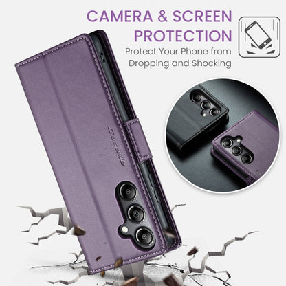 For Samsung Galaxy A05s CaseMe 023 Butterfly Buckle Litchi Texture RFID Anti-theft Leather Phone Case(Pearly Purple) - Galaxy Phone Cases by CaseMe | Online Shopping South Africa | PMC Jewellery | Buy Now Pay Later Mobicred