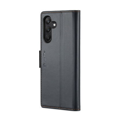 For Samsung Galaxy A25 5G CaseMe 023 Butterfly Buckle Litchi Texture RFID Anti-theft Leather Phone Case(Black) - Galaxy Phone Cases by CaseMe | Online Shopping South Africa | PMC Jewellery | Buy Now Pay Later Mobicred