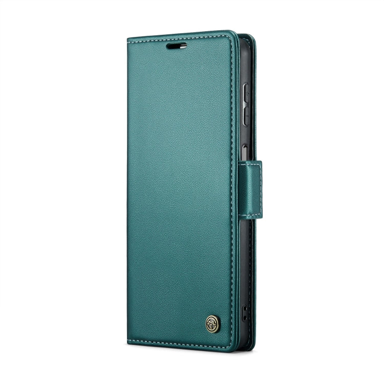 For Samsung Galaxy A25 5G CaseMe 023 Butterfly Buckle Litchi Texture RFID Anti-theft Leather Phone Case(Pearly Blue) - Galaxy Phone Cases by CaseMe | Online Shopping South Africa | PMC Jewellery | Buy Now Pay Later Mobicred