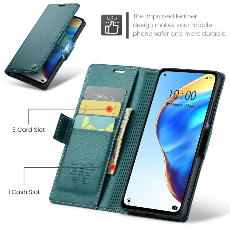 For Xiaomi Mi 10T 5G／10T Pro 5G CaseMe 023 Butterfly Buckle Litchi Texture RFID Anti-theft Leather Phone Case(Pearly Blue) - Xiaomi Cases by CaseMe | Online Shopping South Africa | PMC Jewellery | Buy Now Pay Later Mobicred