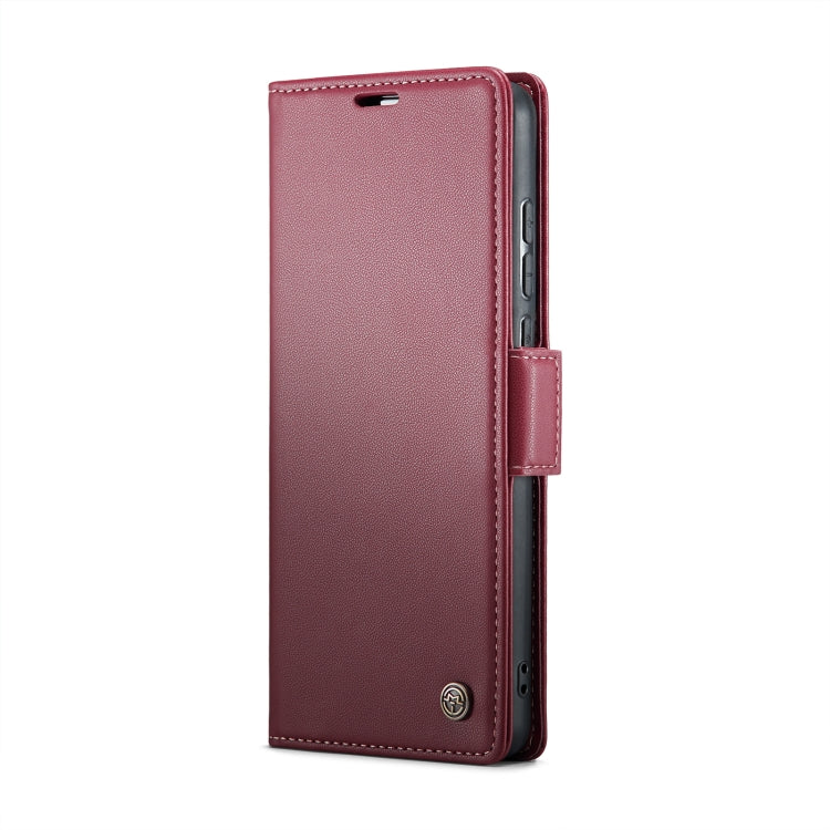 For Xiaomi Redmi 11A/12C CaseMe 023 Butterfly Buckle Litchi Texture RFID Anti-theft Leather Phone Case(Wine Red) - Xiaomi Cases by CaseMe | Online Shopping South Africa | PMC Jewellery | Buy Now Pay Later Mobicred