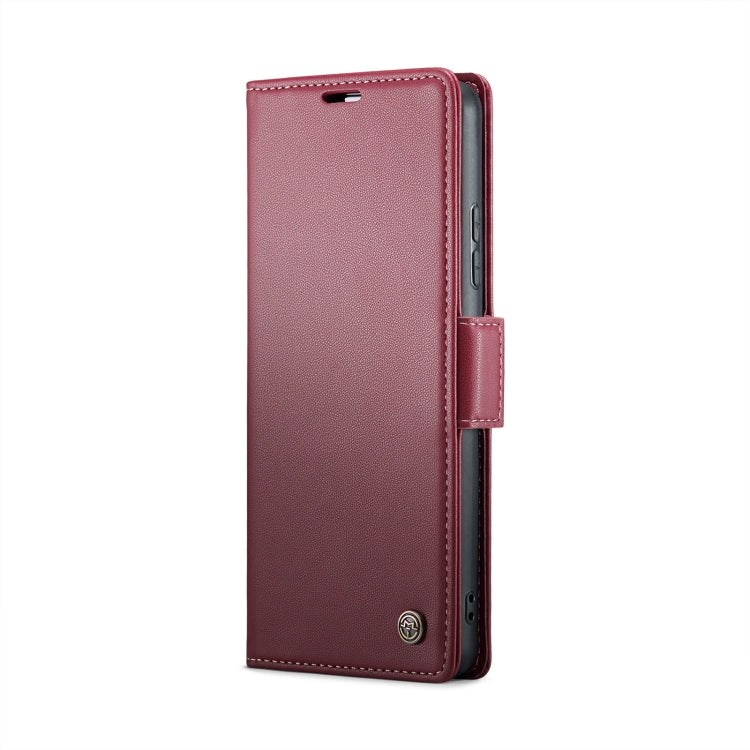 For Xiaomi 14 CaseMe 023 Butterfly Buckle Litchi Texture RFID Anti-theft Leather Phone Case(Wine Red) - 14 Cases by CaseMe | Online Shopping South Africa | PMC Jewellery | Buy Now Pay Later Mobicred