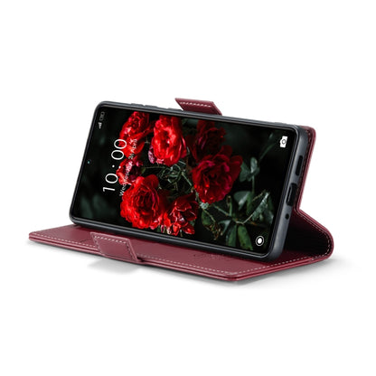 For Xiaomi Poco X6 5G CaseMe 023 Butterfly Buckle Litchi Texture RFID Anti-theft Leather Phone Case(Wine Red) - Xiaomi Cases by CaseMe | Online Shopping South Africa | PMC Jewellery | Buy Now Pay Later Mobicred