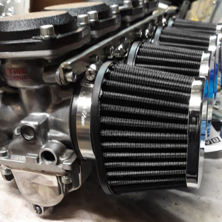 60mm XH-UN073 Mushroom Head Style Car Modified Air Filter Motorcycle Exhaust Filter(Red) - free shipping - PMC TechLife - Order now!