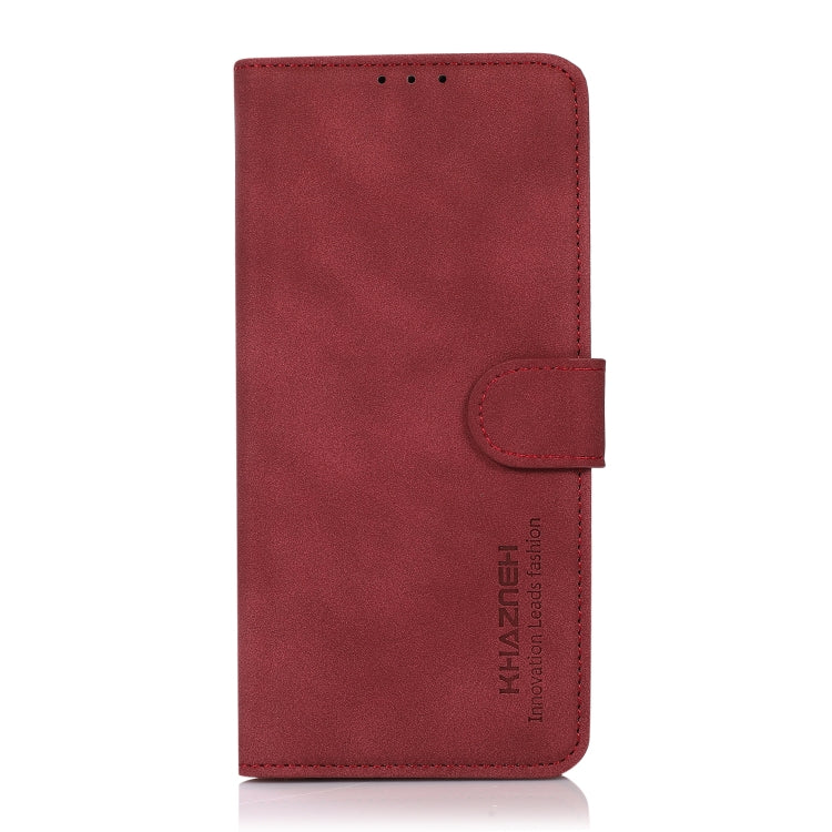 For Xiaomi Redmi Note 13 KHAZNEH Matte Texture Leather Phone Case(Red) - Xiaomi Cases by PMC TechLife | Online Shopping South Africa | PMC TechLife | Buy Now Pay Later Mobicred