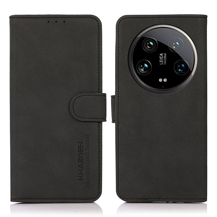 For Xiaomi 14 Ultra KHAZNEH Matte Texture Leather Phone Case(Black) - 14 Ultra Cases by PMC TechLife | Online Shopping South Africa | PMC TechLife | Buy Now Pay Later Mobicred