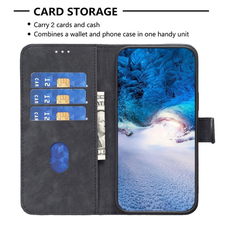 For Xiaomi Redmi Note 9 Plaid Embossed Leather Phone Case(Black) - Xiaomi Cases by PMC TechLife | Online Shopping South Africa | PMC TechLife | Buy Now Pay Later Mobicred