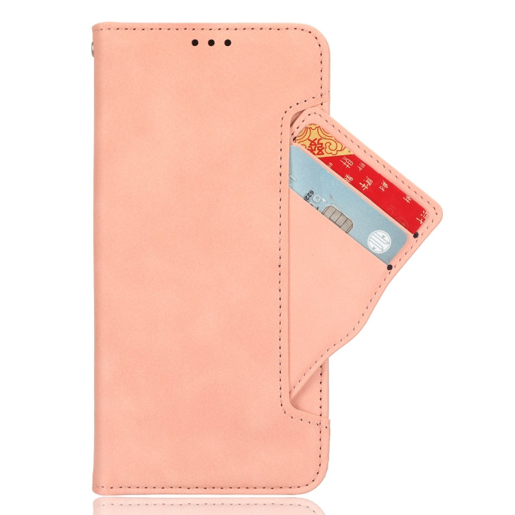 For Google Pixel 9 Pro Skin Feel Calf Texture Card Slots Leather Phone Case(Pink) - Google Cases by PMC TechLife | Online Shopping South Africa | PMC TechLife | Buy Now Pay Later Mobicred