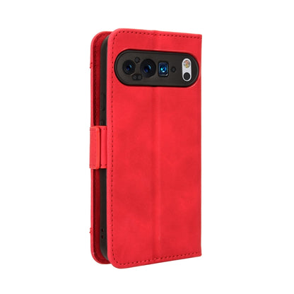 For Google Pixel 9 Skin Feel Calf Texture Card Slots Leather Phone Case(Red) - Google Cases by PMC Jewellery | Online Shopping South Africa | PMC Jewellery | Buy Now Pay Later Mobicred