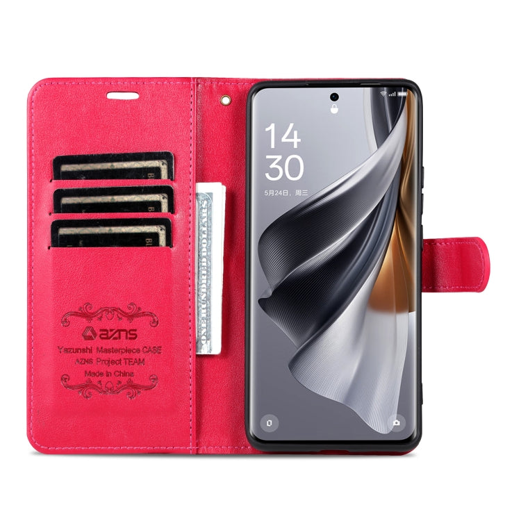 For vivo S18 Pro AZNS Sheepskin Texture Flip Leather Phone Case(Red) - S18 Pro Cases by AZNS | Online Shopping South Africa | PMC Jewellery | Buy Now Pay Later Mobicred