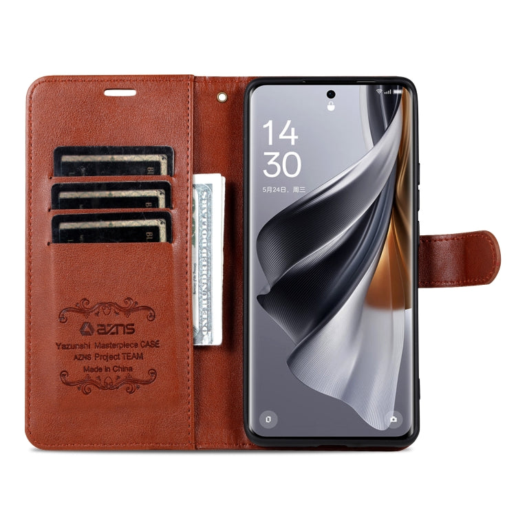 For vivo X200 AZNS Sheepskin Texture Flip Leather Phone Case(Brown) - X200 Cases by AZNS | Online Shopping South Africa | PMC Jewellery | Buy Now Pay Later Mobicred