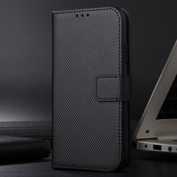 For Motorola Edge 2024 5G Diamond Texture Leather Phone Case(Black) - free shipping - PMC Jewellery - Order now!