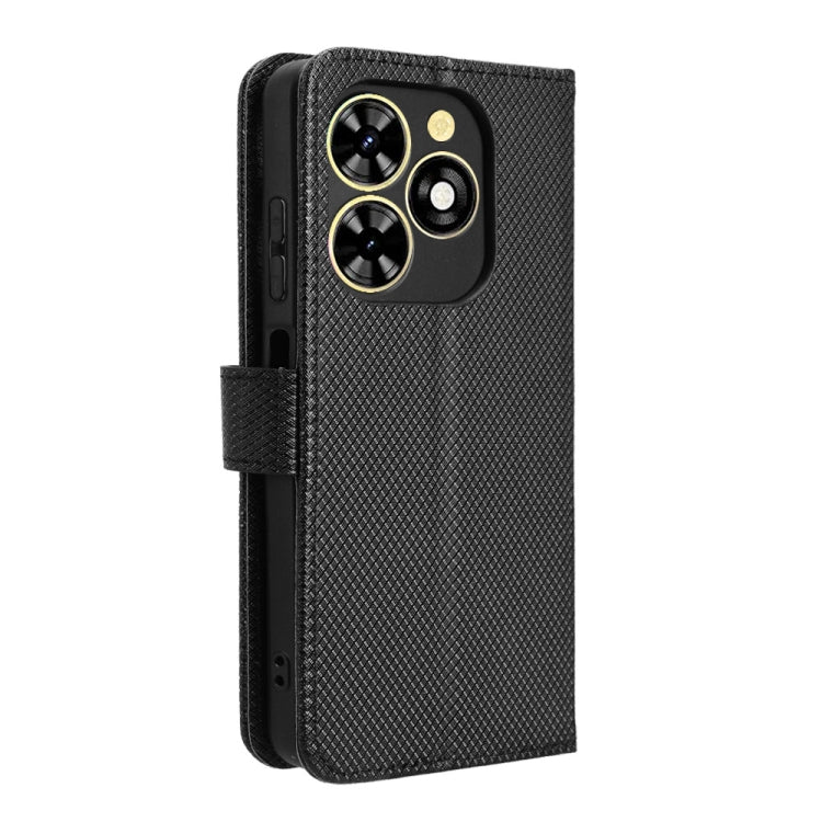 For Tecno Spark Go 2024 Diamond Texture Leather Phone Case(Black) - Tecno Cases by PMC Jewellery | Online Shopping South Africa | PMC Jewellery | Buy Now Pay Later Mobicred