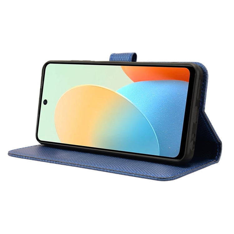 For Tecno Spark Go 2024 Diamond Texture Leather Phone Case(Blue) - Tecno Cases by PMC Jewellery | Online Shopping South Africa | PMC Jewellery | Buy Now Pay Later Mobicred