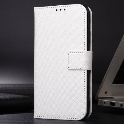 For Huawei nova Y72 4G Diamond Texture Leather Phone Case(White) - Huawei Cases by PMC Jewellery | Online Shopping South Africa | PMC Jewellery | Buy Now Pay Later Mobicred