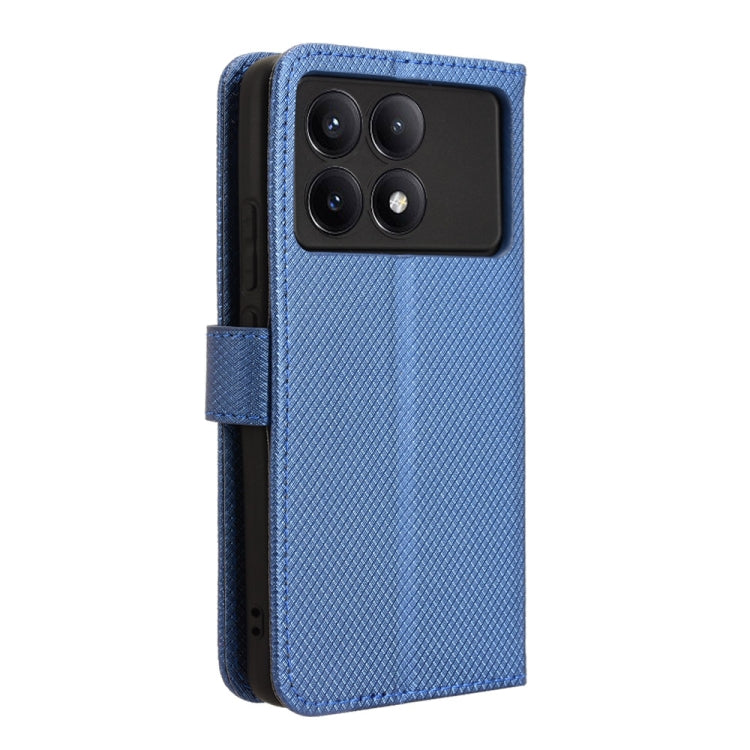 For Xiaomi Redmi K70 / K70 Pro Diamond Texture Leather Phone Case(Blue) - free shipping - PMC Jewellery - Order now!