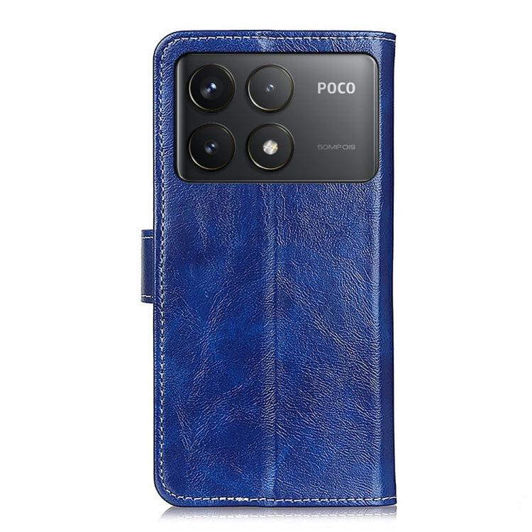 For Xiaomi Redmi K70 5G / K70 Pro 5G Retro Crazy Horse Texture Leather Phone Case(Blue) - K70 Cases by PMC Jewellery | Online Shopping South Africa | PMC Jewellery | Buy Now Pay Later Mobicred