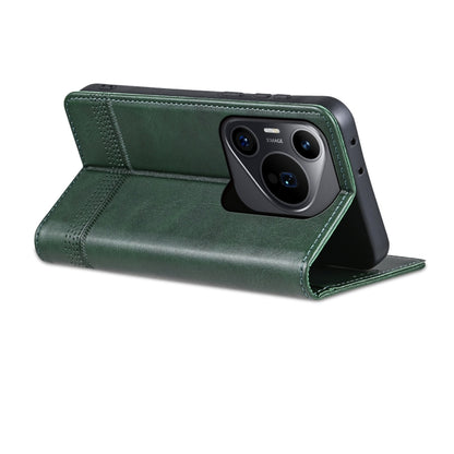 For Huawei Pura 70 Pro / 70 Pro+ AZNS Magnetic Calf Texture Flip Leather Phone Case(Dark Green) - Huawei Cases by AZNS | Online Shopping South Africa | PMC Jewellery | Buy Now Pay Later Mobicred