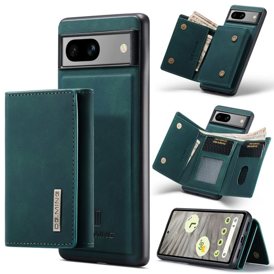 For Google Pixel 7A DG.MING M1 Series 3-Fold Multi Card Wallet + Magnetic Phone Case(Green) - Google Cases by DG.MING | Online Shopping South Africa | PMC Jewellery | Buy Now Pay Later Mobicred