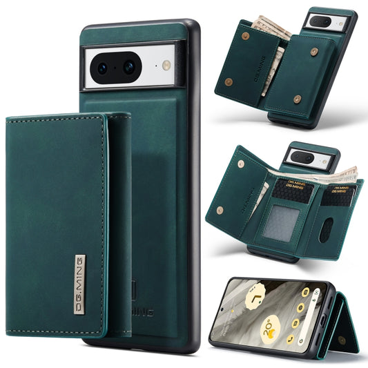 For Google Pixel 8 DG.MING M1 Series 3-Fold Multi Card Wallet + Magnetic Phone Case(Green) - Google Cases by DG.MING | Online Shopping South Africa | PMC Jewellery | Buy Now Pay Later Mobicred