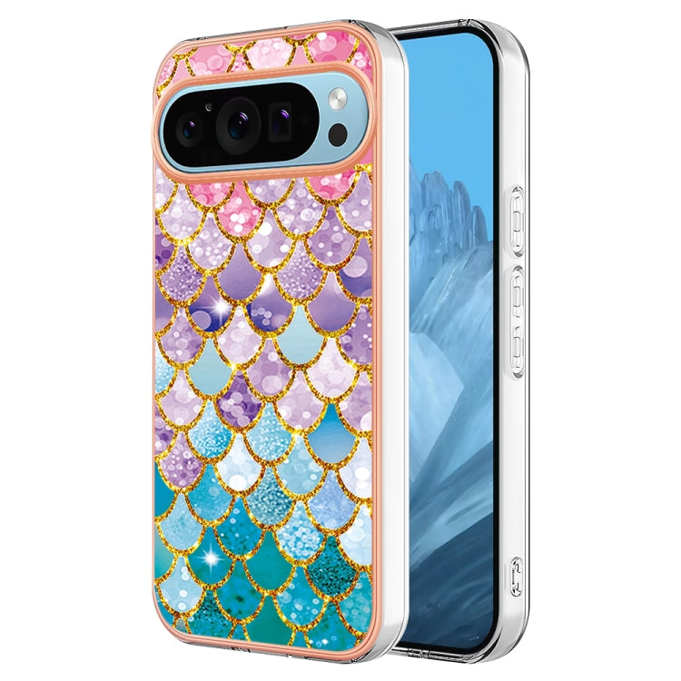 For Google Pixel 9 / 9 Pro Electroplating IMD TPU Phone Case(Colorful Scales) - Google Cases by PMC Jewellery | Online Shopping South Africa | PMC Jewellery | Buy Now Pay Later Mobicred