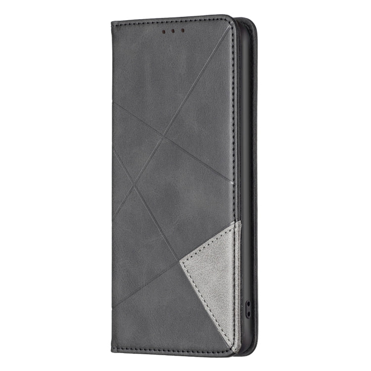 For Xiaomi Redmi K70E Rhombus Texture Magnetic Leather Phone Case(Black) - K70E Cases by PMC Jewellery | Online Shopping South Africa | PMC Jewellery | Buy Now Pay Later Mobicred