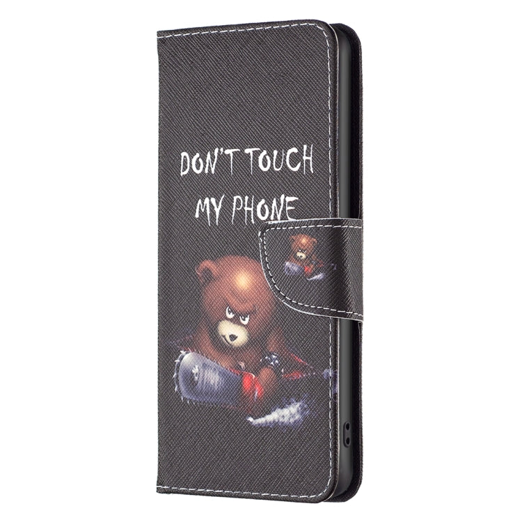 For Xiaomi Redmi K70 / K70 Pro Colored Drawing Pattern Leather Phone Case(Bear) - K70 Pro Cases by PMC Jewellery | Online Shopping South Africa | PMC Jewellery | Buy Now Pay Later Mobicred