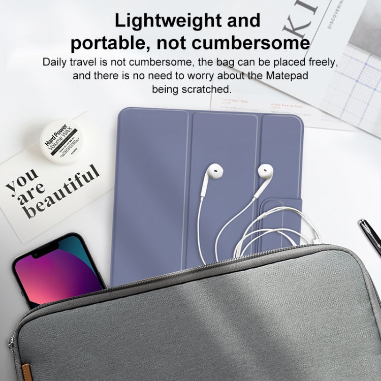 For Huawei Matepad Pro 11 3-fold Double-sided Clip Buckle Magnetic Smart Tablet Case(Black) - Huawei by PMC TechLife | Online Shopping South Africa | PMC TechLife | Buy Now Pay Later Mobicred
