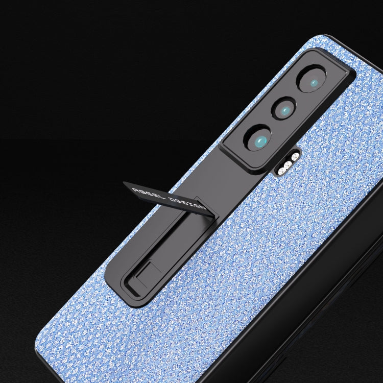 For Honor Magic Vs ABEEL Integrated Diamond Series Phone Case with Holder(Sapphire Blue) - Honor Cases by PMC TechLife | Online Shopping South Africa | PMC TechLife | Buy Now Pay Later Mobicred