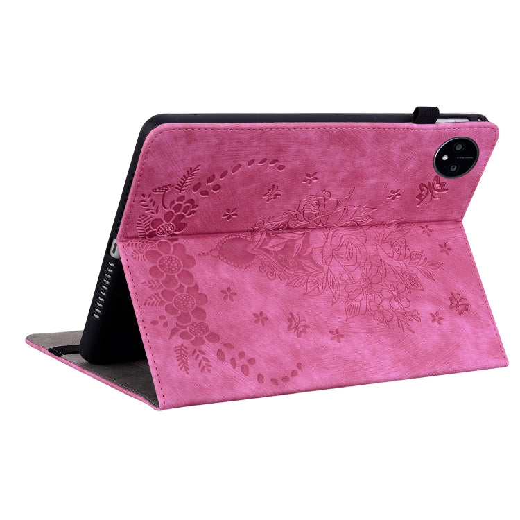 For Huawei MatePad Pro 11 2022 Butterfly Rose Embossed Leather Tablet Case(Rose Red) - Huawei Cases by PMC TechLife | Online Shopping South Africa | PMC TechLife | Buy Now Pay Later Mobicred