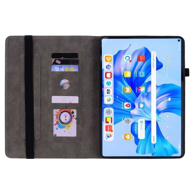 For Huawei MatePad Pro 11 2022 Butterfly Rose Embossed Leather Tablet Case(Dark Blue) - Huawei Cases by PMC TechLife | Online Shopping South Africa | PMC TechLife | Buy Now Pay Later Mobicred