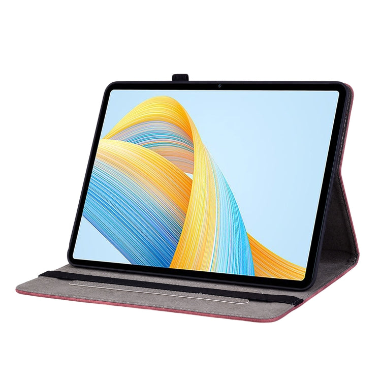 For Honor Pad V8 Pro Butterfly Rose Embossed Leather Tablet Case(Red) - Honor Cases by PMC TechLife | Online Shopping South Africa | PMC TechLife | Buy Now Pay Later Mobicred