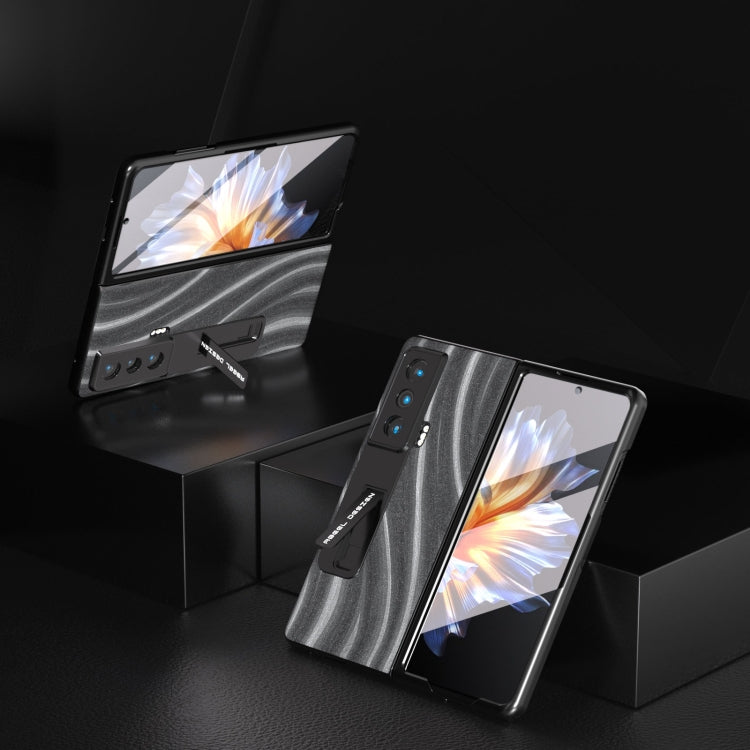 For Honor Magic Vs Galactic Pattern Integrated Protective Phone Case with Holder(Grey) - Honor Cases by PMC TechLife | Online Shopping South Africa | PMC TechLife | Buy Now Pay Later Mobicred